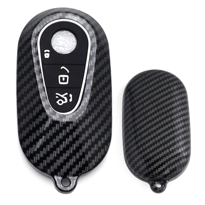 Transparent Black TPU Key Cover For Mercedes C Class S Class GLC EQS EQE – Remote Start Compatible