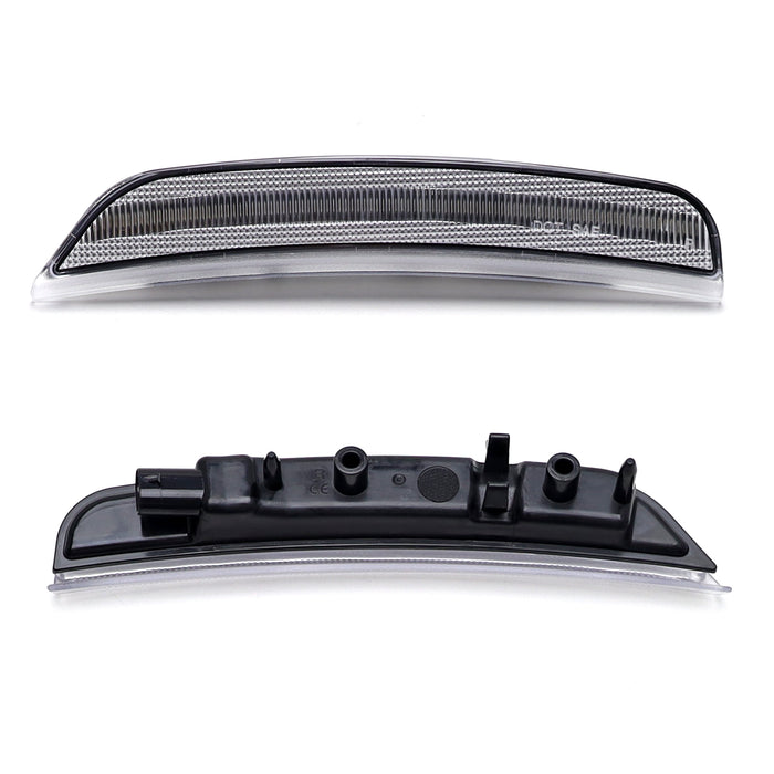 Clear Lens Amber Full LED Front Bumper Side Marker Lights For Dodge 21+ Durango
