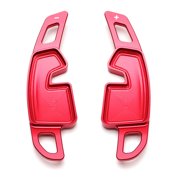 Red Aluminum Larger Paddle Shifter Extension For BMW G60 5 Series i5, G45 X3, X1