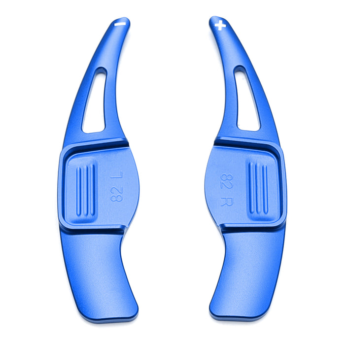 Sports Blue Aluminum Large Paddle Shifter Extension For Hyundai 2012-18 Veloster