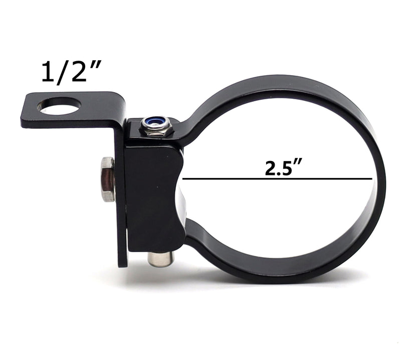 2.5" Bullbar Roll Bar Tube Adjustable Flag/Whip Light/CB Antenna Mount 1/2" Hole