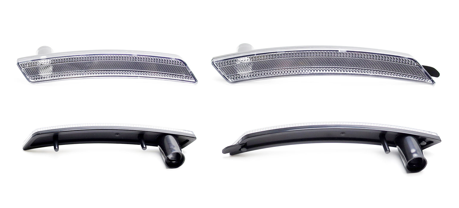4pc Set Clear Lens Wheel Arch Side Marker Lamps For 2007-13/14 Gen2 MINI Cooper