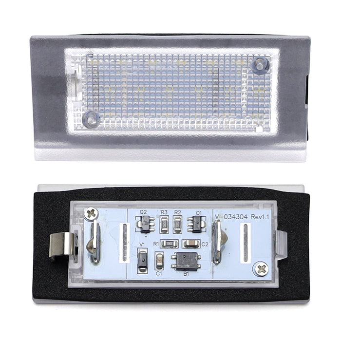 White 18-SMD Full LED License Plate Lights Kit For 2003-2012 L322 Range Rover