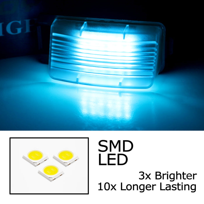 Ice Blue Full LED License Plate Lights For Nissan 350Z 370Z GTR Infiniti G37 Q60