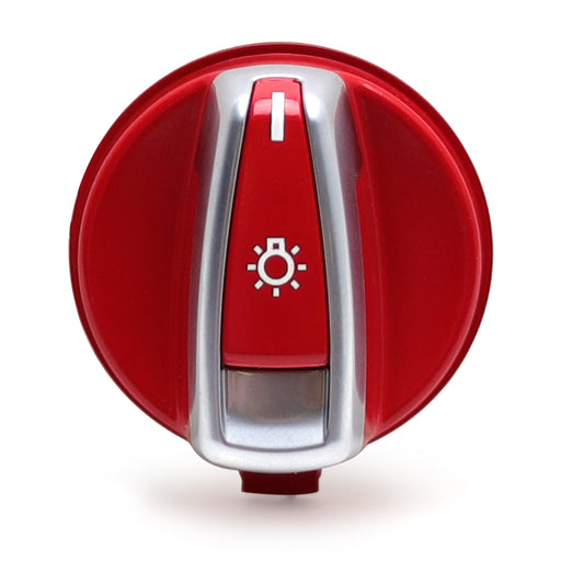 M-Sport Red Headlight Turn Knob Switch Cap Replacement For BMW E90 E92 3 Series