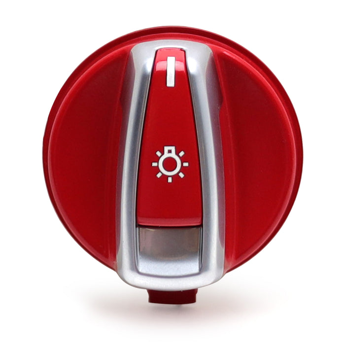 M-Sport Red Headlight Turn Knob Switch Cap Replacement For BMW E90 E92 3 Series