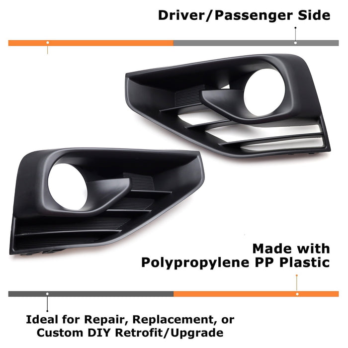 Left & Right Hand Side OEM-Spec Fog Lamp Bezels For Nissan 2017-2020 Pathfinder