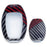 Black/Red Carbon Pattern Hard Cover For Mercedes Gen2 Teardrop Shape Smart Key
