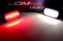 Smoke Lens White/Red LED Rear Fender Marker Lights For 15+ Chevy GMC 2500/3500HD