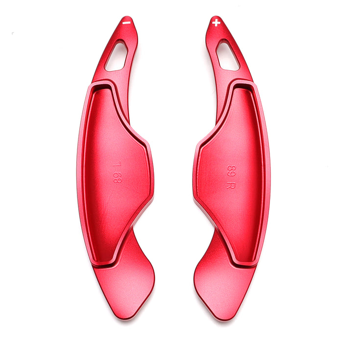 Sports Red Aluminum Larger Steering Wheel Paddle Shift For Cadillac ATS CT6 XT5