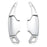 Silver Aluminum Larger Performance Paddle Shifter Extension For 24+ Ford Mustang
