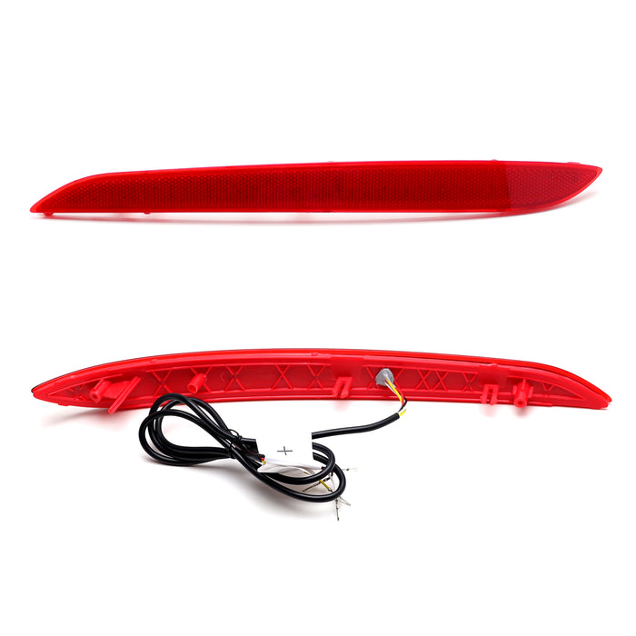 Full LED Bumper Reflector Brake/Sequential Signal Light For 15-17 Hyundai Sonata