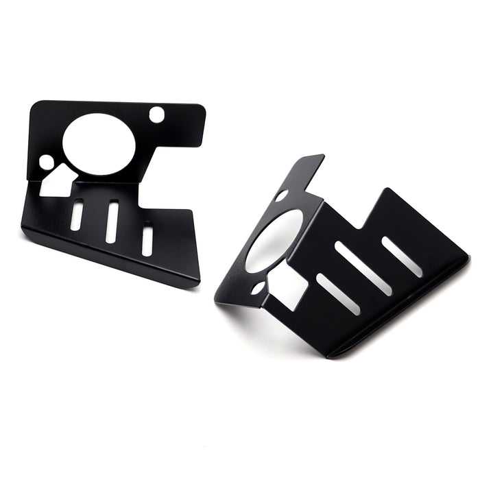 Fog Opening Dual LED Pod Light Mounts For Chevy 2007-14 Silverado 1500 2500 3500