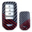 Black/Red Carbon Pattern Hard Key Cover For Honda Accord Civic CR-V HR-V Odyssey