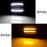 Clear Full LED White Halo/Amber Sequential Blink Front Turn Signal For Hummer H2