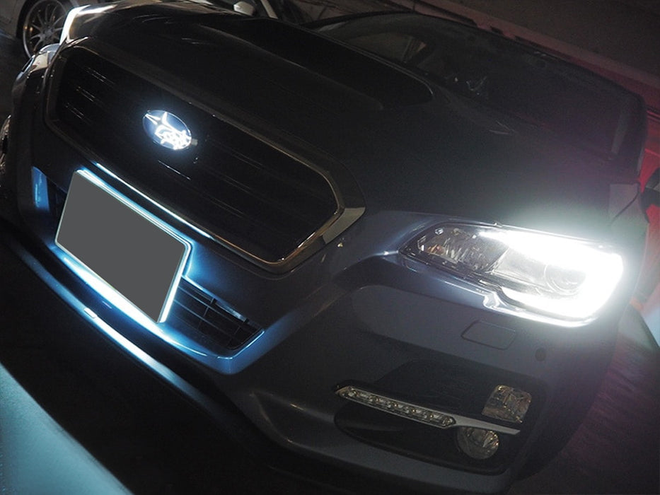 JDM Style Red LED Illuminated Background Light Frame Kit For US  License Plate