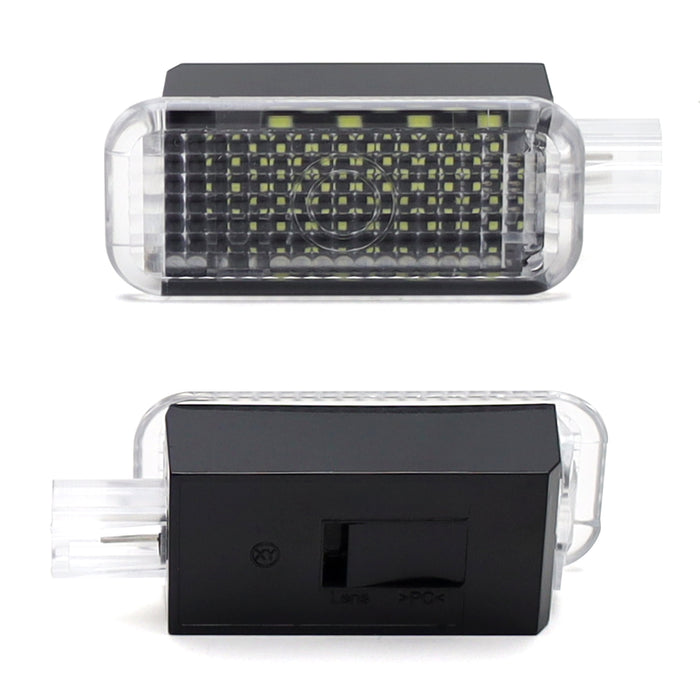 (2) Red Full LED Footwell, Side/Under Door/Dash, Trunk Cargo Lights For Audi VW