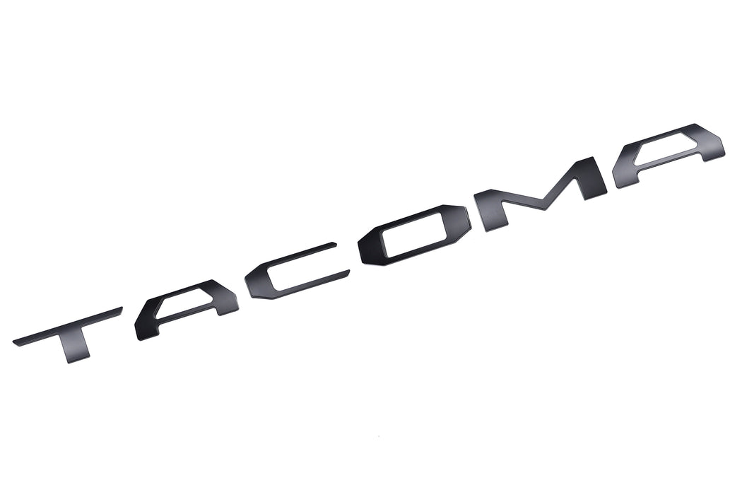 Matte Black Finish 3D Raised Tailgate Letter Pieces For 2024-up Toyota Tacoma