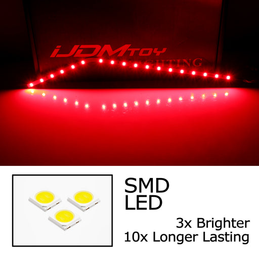 Red LED Background Illumination Kit 17-22 F250 F350 F450 Side Fender Emblem