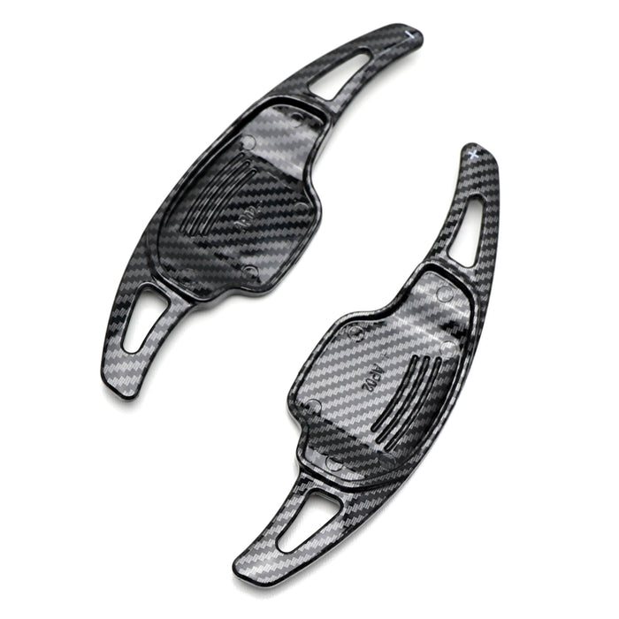Twill-Weave "Carbon" Pattern Larger Steering Wheel Paddle Shift For Chevy Camaro