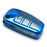 Chrome Blue TPU Key Fob Case For Audi A3 S3 A4 S4 A6 Q5 Q7 TT Folding Blade Key