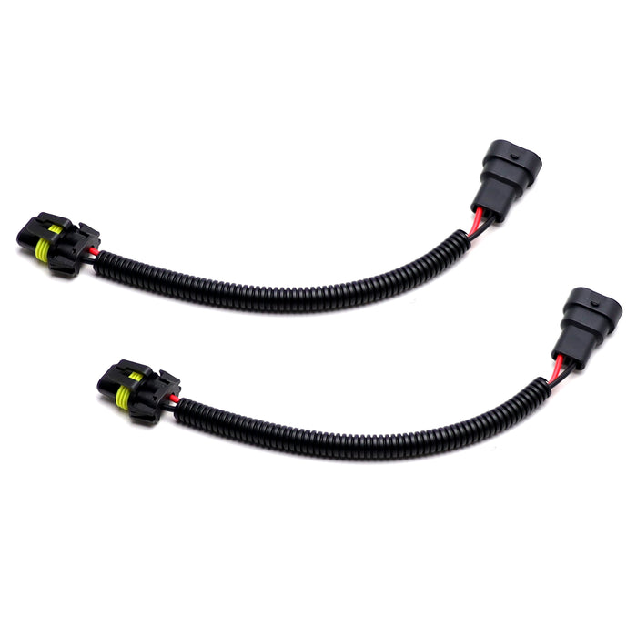9145 H10 9005 HB3 Extension Wiring Harness Sockets Wire For Headlight Fog Lights