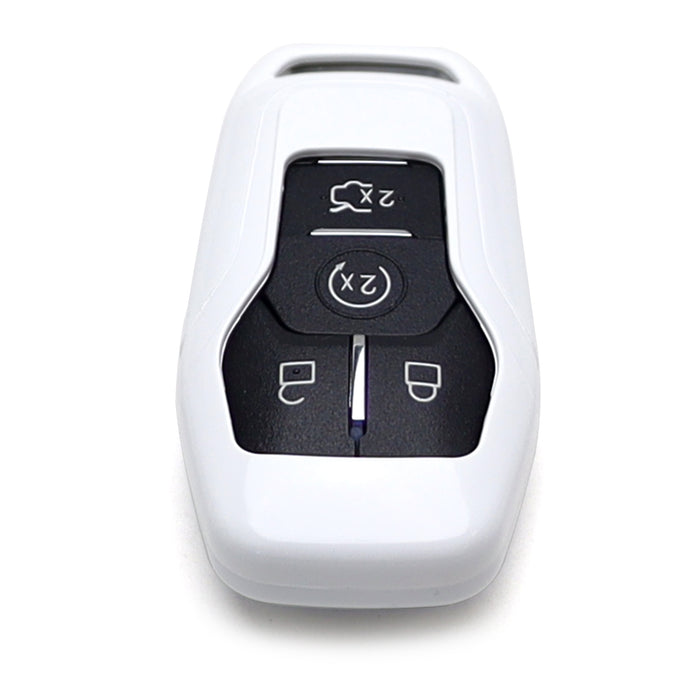 Pearl White Key Fob Shell Cover For Ford or Lincoln Intelligent Access Smart Key