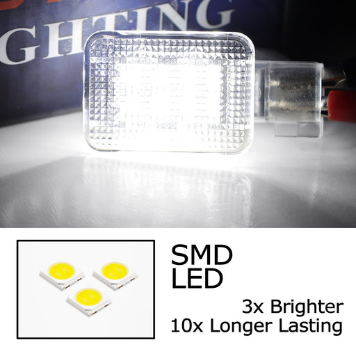 White 18-SMD Full LED Glove Box Compartment Cargo Lights For Volvo S60 XC60 S40