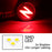 Red Chrome Reflex LED Illuminated Z-Emblem Rear Side Markers For BMW Z4 E85/E86