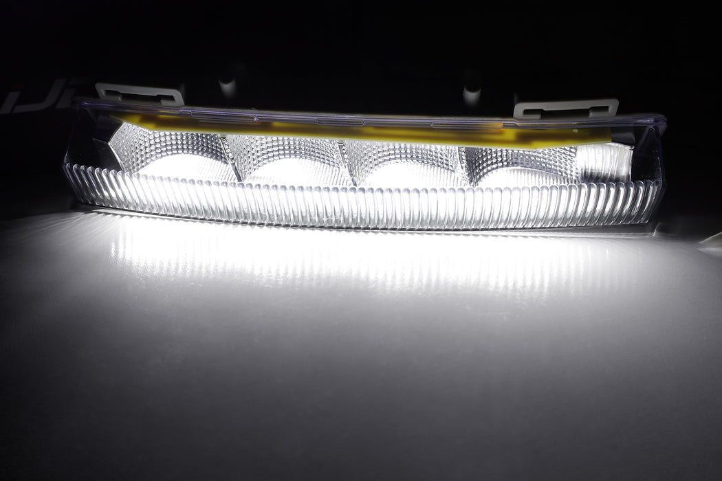 White OE-Spec LED Daytime Running Light Bars For Mercedes W166 ML-Class X204 GLK