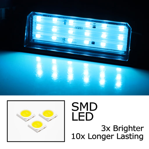 Aqua Ice Blue LED License Plate Light For Hyundai Sonata Elantra Veloster Kia K5
