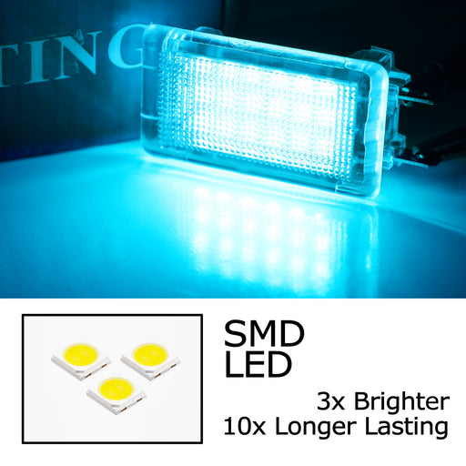 Ice Blue 18-LED Trunk Cargo Area Engine Bay Light For Porsche 911 Cayman Boxster