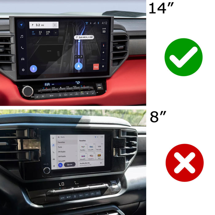 2 TRD Blue Driving Mode & Volume Knob Covers For 22-up Tundra/Sequoia 14" Screen