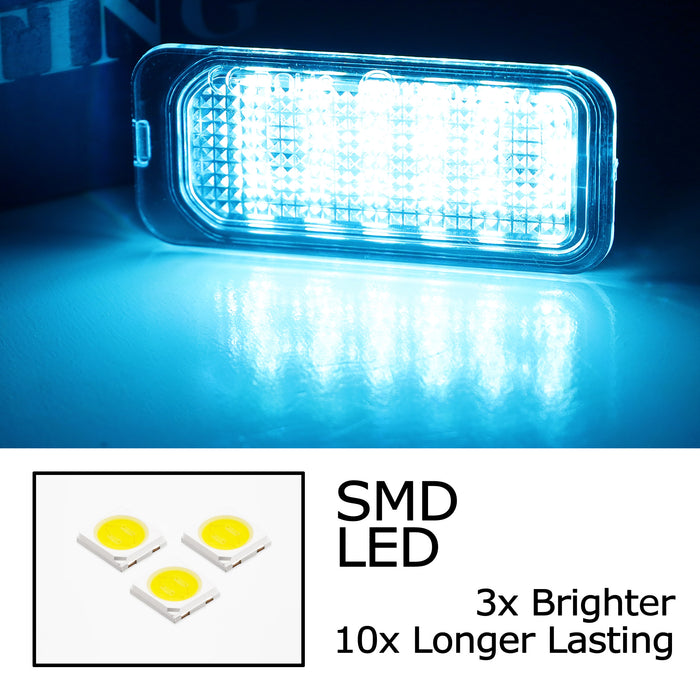 Aqua Ice Blue 18-SMD Full LED License Plate Light Kit For 2019-23 Ford Ranger T6
