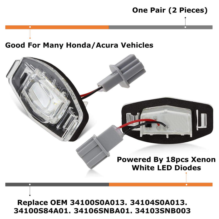 thumbnail image 2 of Leesoot 2 Pcs Error Free Xenon White LED License Seychelles 2 of 13