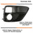 RH Passenger Side OEM-Spec Fog Lamp Bezel Cover Garnish For Subaru 15-17 WRX/STI