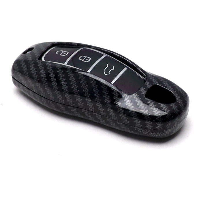 Carbon Pattern Plastic Shell For Porsche Panamera Macan Cayenne Gen1 Smart Key