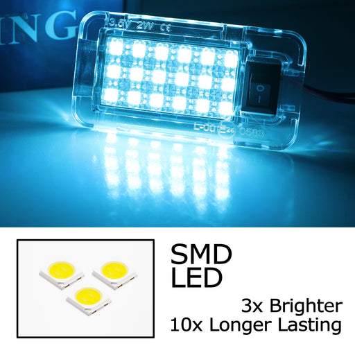 Super Bright Ice Blue Full LED Trunk Cargo Area Light w/ Switch For Toyota Lexus