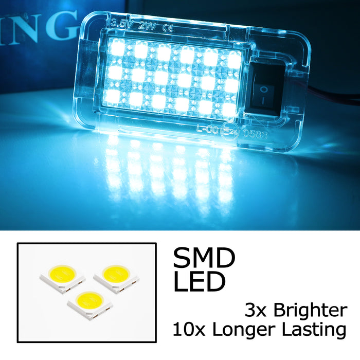 Super Bright Ice Blue Full LED Trunk Cargo Area Light w/ Switch For Toyota Lexus