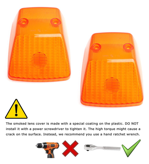 Classic Retro Amber Lenses For Mercedes W463 G-Class OE-Spec Front Turn Signals