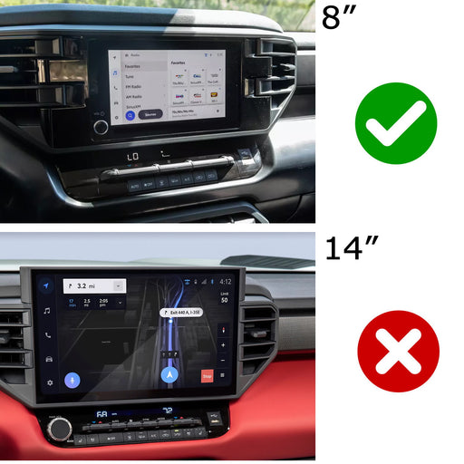 2 TRD Blue Driving Mode & Volume Knob Covers For 22-up Tundra/Sequoia 8" Screen