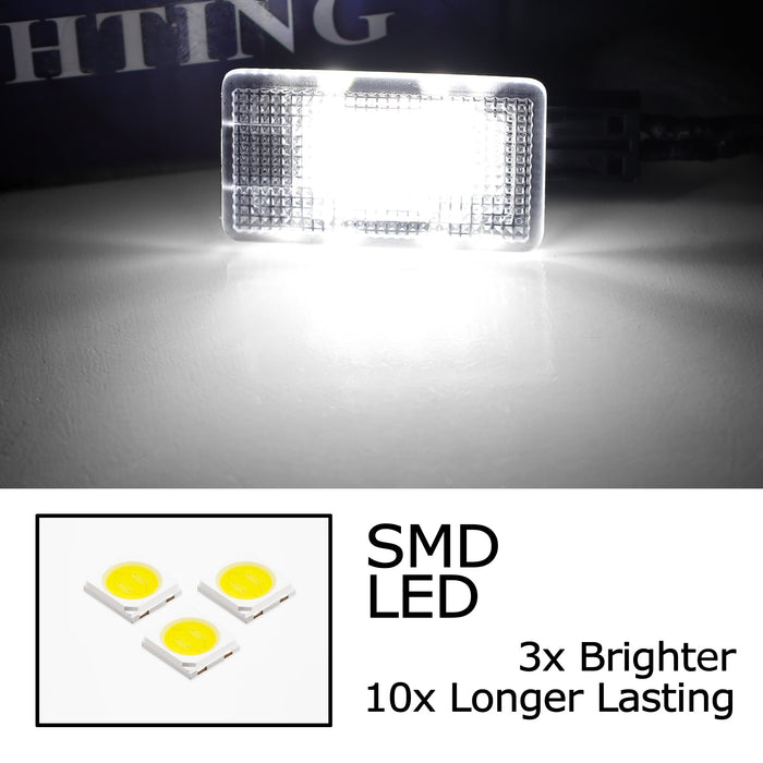 White 18-SMD Full LED Door Courtesy Footwell Lights For Volvo S60 XC60 XC90 S80