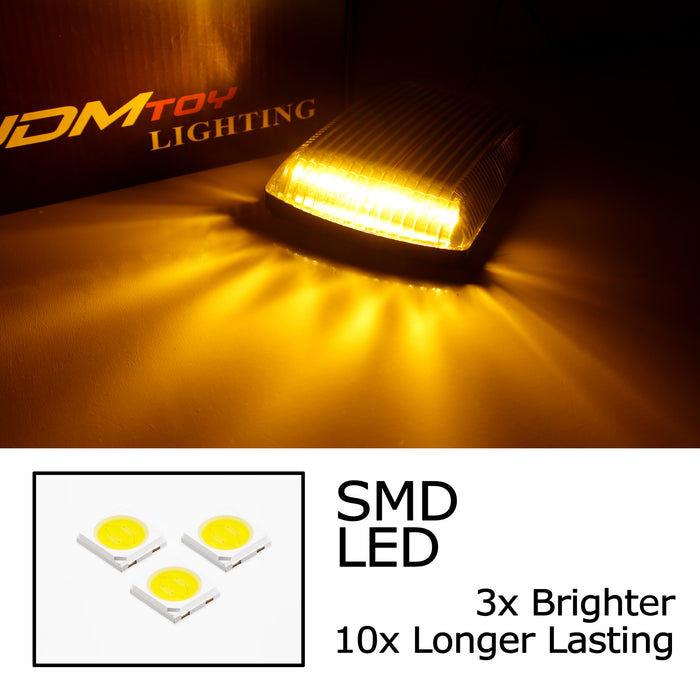 Clear Add-On Mansory Style Amber LED Turn Signal Indicators For MB W463 G-Class