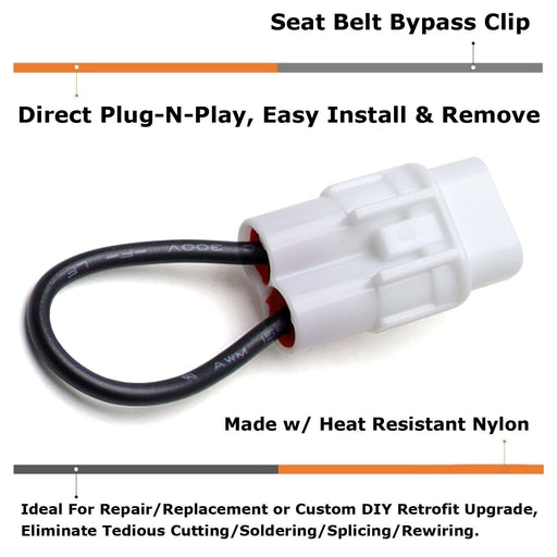 2pc Buckle Restraint Override Bypass Adapters For Kawasaki Yamaha ATV UTV Seats