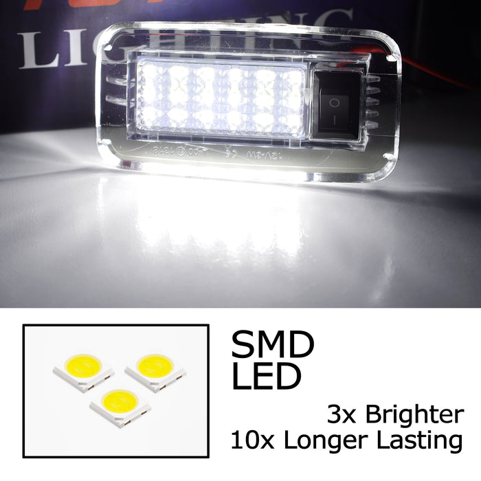 Bright White 18-SMD LED Trunk Cargo Area Light w/ Switch For Newer Toyota Lexus