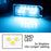 Ice Blue Full LED License Plate Lights For Fiat 500, WK2 Grand Cherokee, Levante