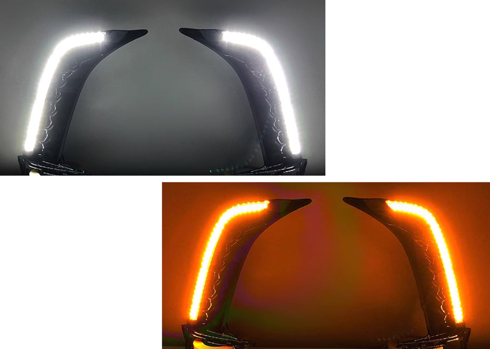 JDM-Spec White/Amber Sequential Switchback LED DRL For 25-up Toyota Camry SE XSE