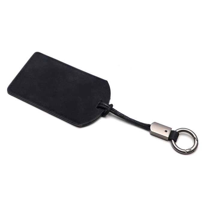 BLK Alcantara Leather Key Card Cover Keychain For Tesla Model 3 Y S X Cybertruck