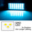 Aqua Ice Blue Full LED License Plate Lamps For Hyundai Veloster Genesis Kia Soul
