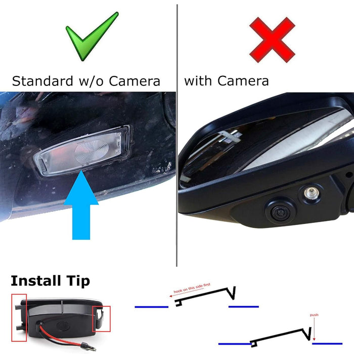 Ice Blue LED Under Side Mirror Puddle Lights For Land Rover Range Rover LR2 LR3